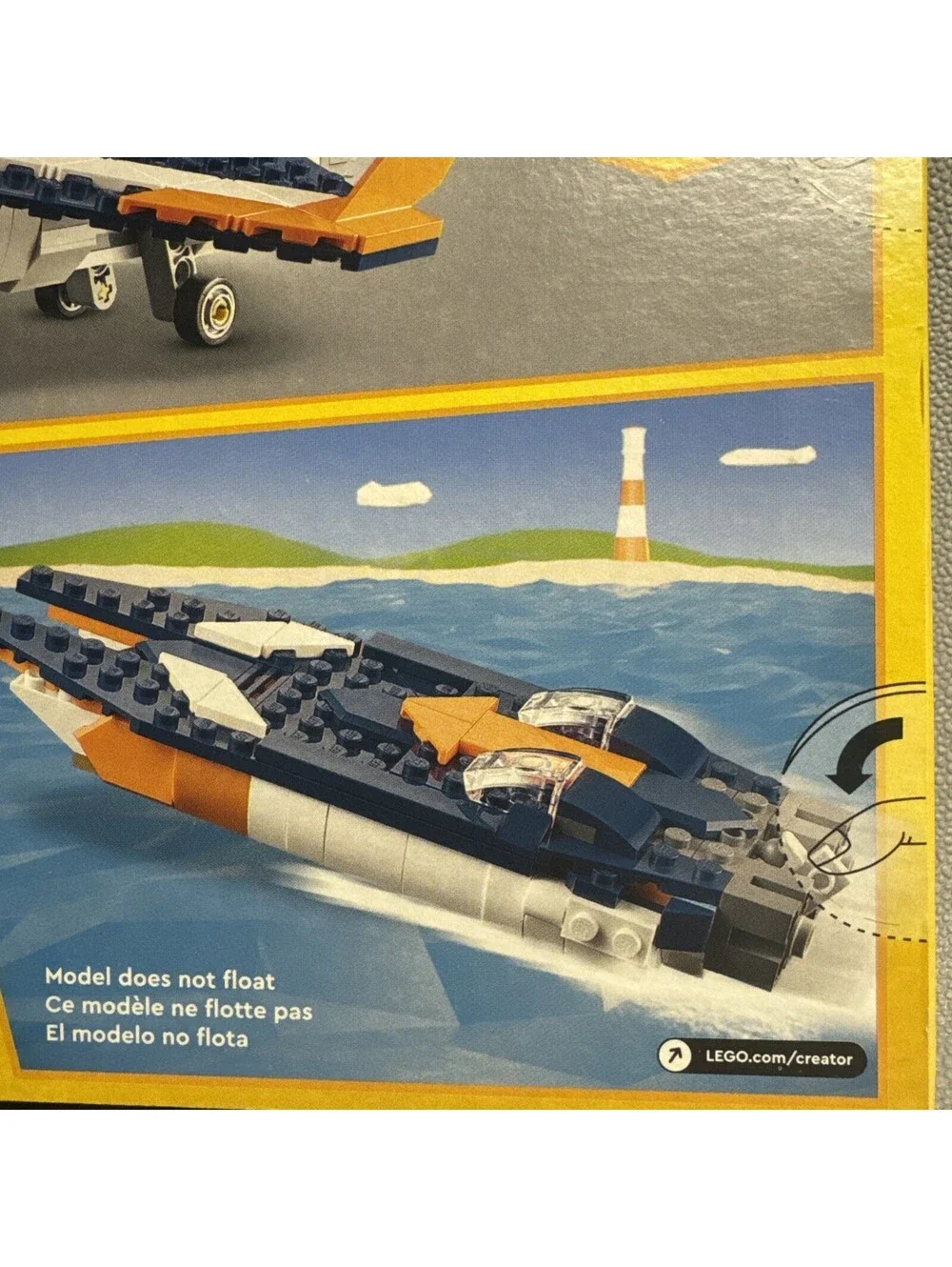Lego 31126 Creator: Supersonic-Jet 3 in 1 New Retired Helicopter Boat 215pc